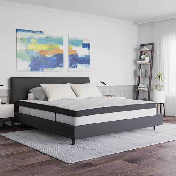 Flash Furniture 12" Memory Foam and Pocket Spring Mattress - King - CL-BT33PM-R12M-K-GG