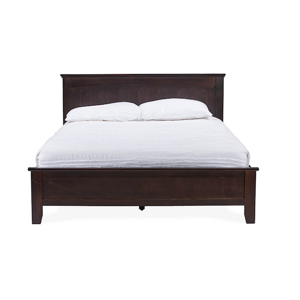 Baxton Studio Spuma Cappuccino Wood Contemporary Twin-Size Bed - 113-6103