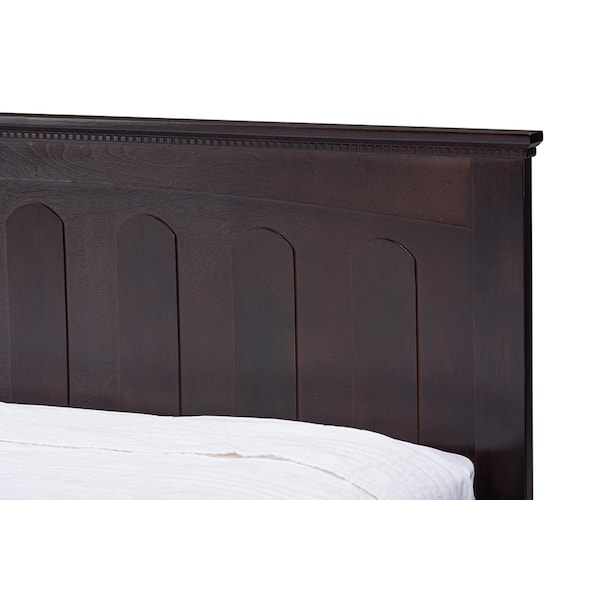 Baxton Studio Spuma Cappuccino Wood Contemporary Twin-Size Bed - 113-6103