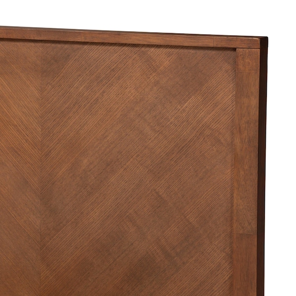 Baxton Studio Carver Classic Transitional Ash Walnut Finished Wood Queen Size Platform Bed - 236-12771-ZORO