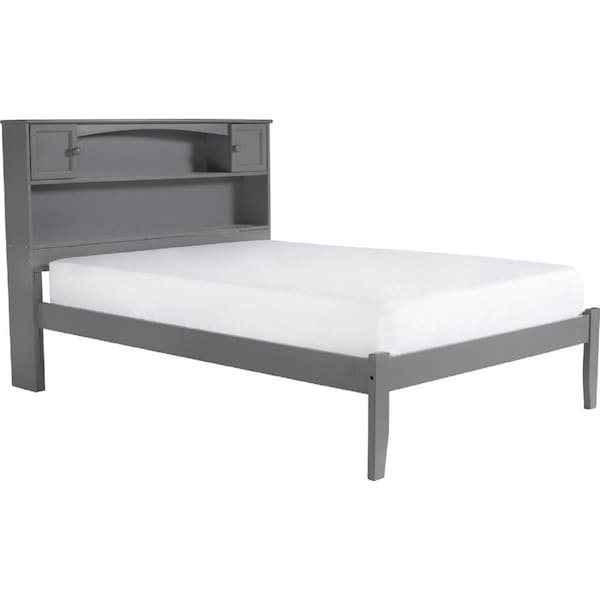 Atlantic Furniture Atlantic Furniture AR8531009 Newport Full Platform Bed with Open Foot Board - Grey - AR8531009