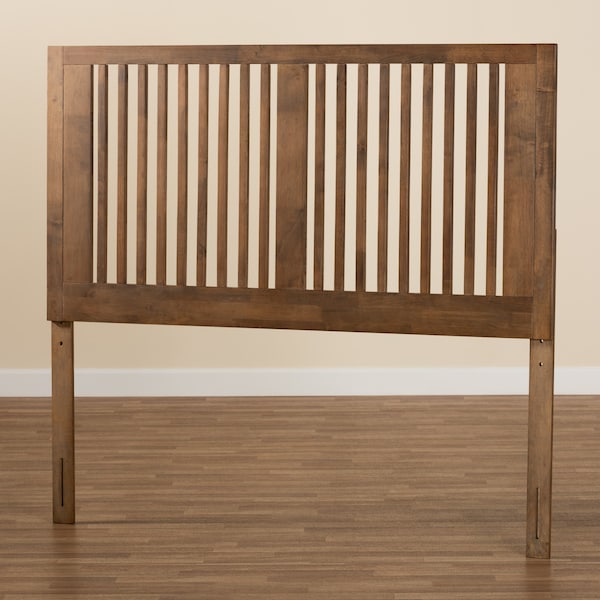 Baxton Studio Harena Modern and Contemporary Transitional Ash Walnut Finished Wood Full Size Headboard - 179-11151-ZORO