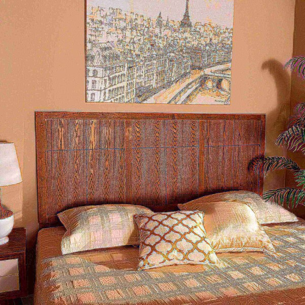 Baxton Studio Monroe Modern Transitional and Rustic Ash Walnut Finished Wood King Size Headboard - 181-11141-ZORO