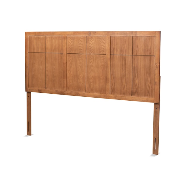 Baxton Studio Monroe Modern Transitional and Rustic Ash Walnut Finished Wood King Size Headboard - 181-11141-ZORO
