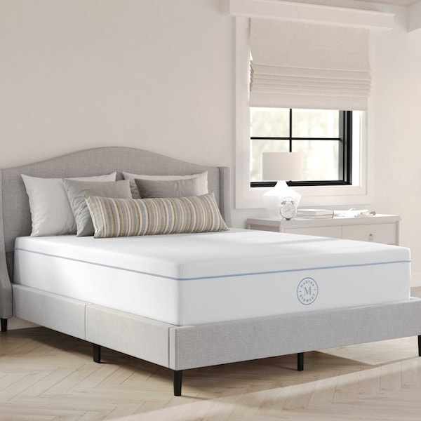 Martha Stewart SleepComplete 12 Inch Queen Medium Firm Hybrid Pocket Spring and Foam Dual-Action Cooling Mattress - CL-MODE1-12Q-MS