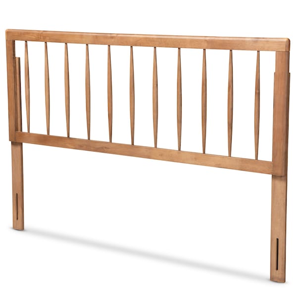 Baxton Studio Valin Modern and Contemporary Ash Walnut Finished Wood King Size Headboard - 179-11111-ZORO
