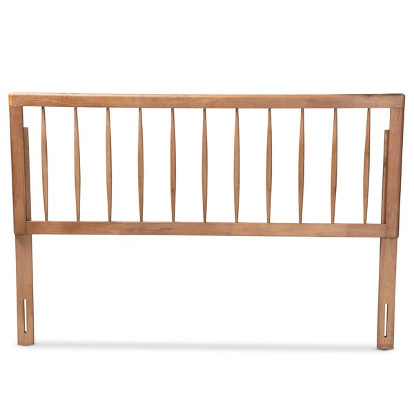 Baxton Studio Valin Modern and Contemporary Ash Walnut Finished Wood King Size Headboard - 179-11111-ZORO