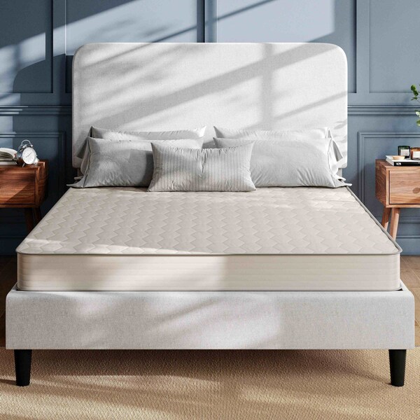 Flash Furniture Dream 6 Inch Hybrid Mattress, Queen Size High Density Foam and Innerspring Mattress in a Box - DR-E236-B-Q-GG