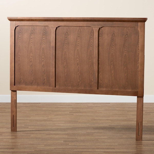 Baxton Studio Alarice Classic and Traditional Ash Walnut Finished Wood Queen Size Headboard - 232-12881-ZORO