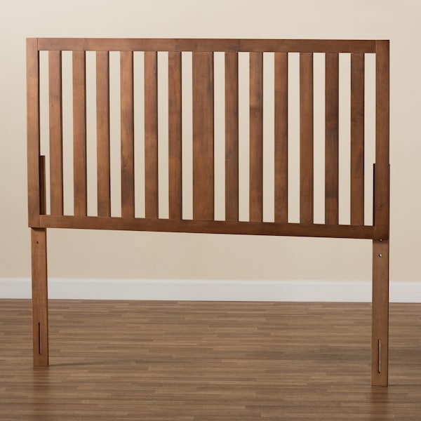 Baxton Studio Oren Modern and Transitional Ash Walnut Finished Wood Full Size Headboard - 181-11135-ZORO