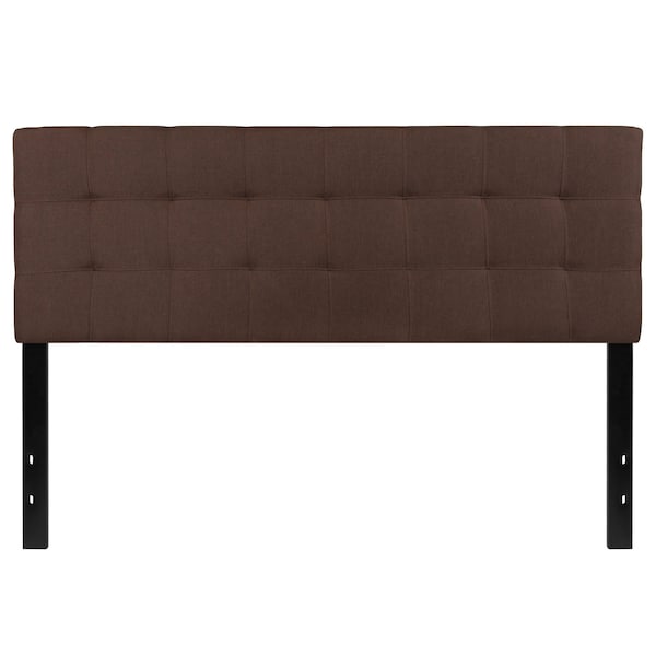 Flash Furniture Bedford Headboard, Queen, Brown Fabric - HG-HB1704-Q-DBR-GG