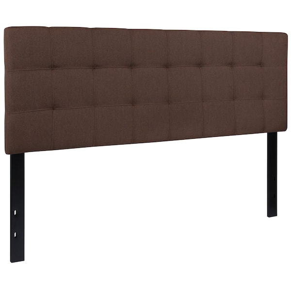 Flash Furniture Bedford Headboard, Queen, Brown Fabric - HG-HB1704-Q-DBR-GG