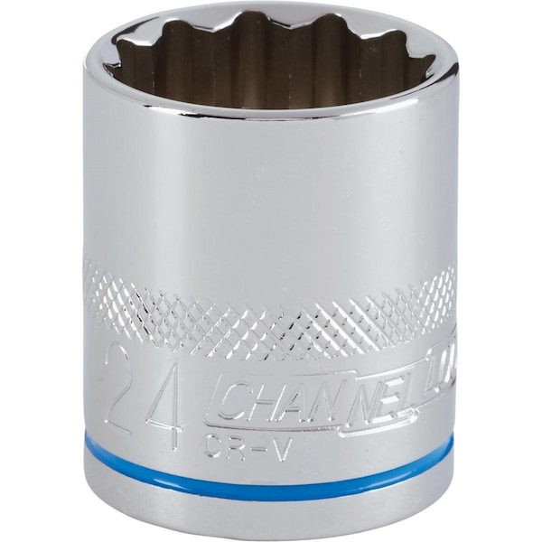 Channellock 1/2 pulgadas Drive 24 mm 12-Punto Llave Métrica Superficial - 397741