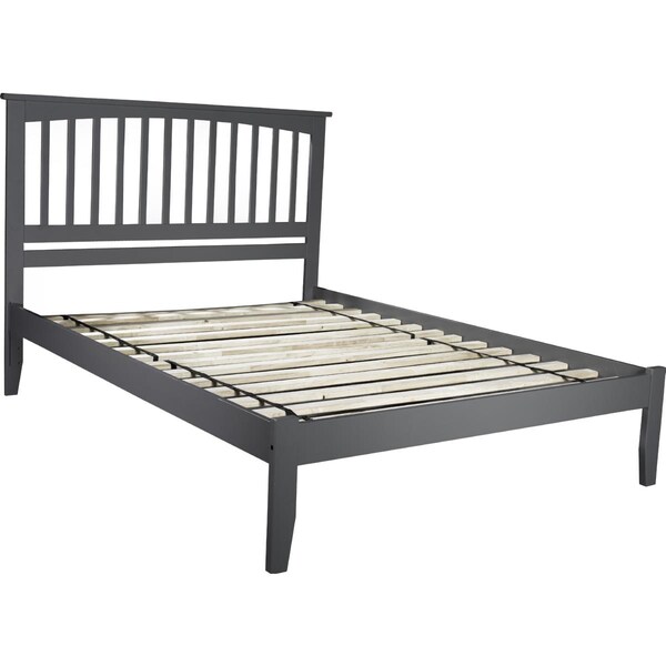 Atlantic Furniture Mission Queen Platform Bed With Open Foot Board - Grey - AR8741009