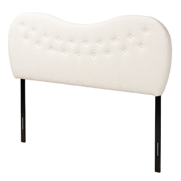 Baxton Studio Brantley Modern Cream Boucle Fabric Queen Size Headboard - 228-12959-ZORO