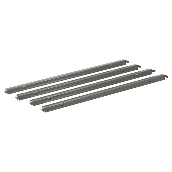 Hon Single Cross Rails for 30" and 36" Lateral Files, Gray, 4/Pack - H919491