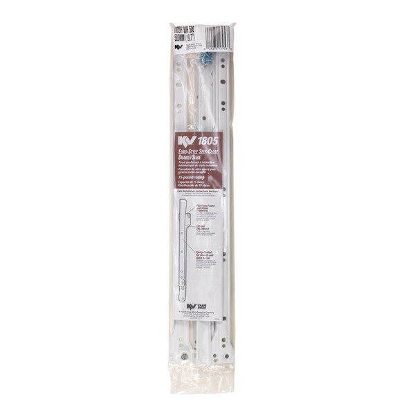 Knape & Vogt Knape & Vogt 20 in. L Steel Self Close Drawer Slide 2 pk - 1805HWH500