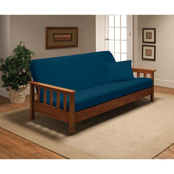 Bedding Beyond Stretch Jersey Futon Slipcover, Colbalt Blue - BE2613801