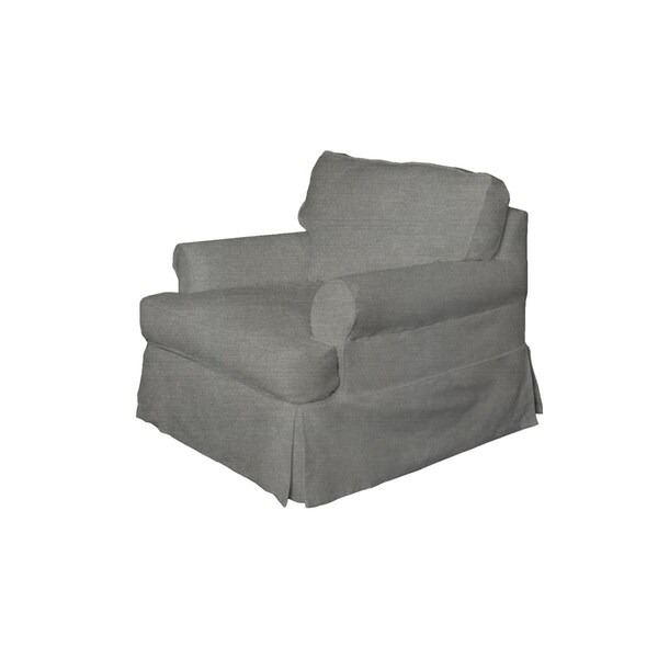 Sunset Trading Horizon Slipcovered Chair Peyton Slate - SU-117620-391094