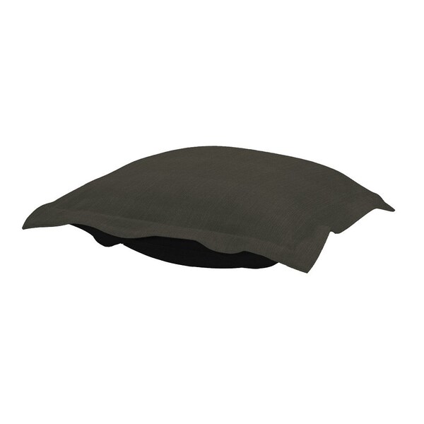 Howard Elliott Puff Ottoman Cover Textured solid sterling Charcoal - Cover Only - C310-201