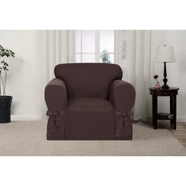 Bedding Beyond Kathy Ireland Garden Retreat Chair Slipcover, Brown - BE2613914