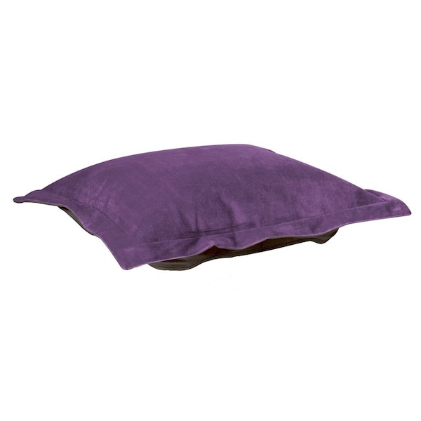 Howard Elliott Puff Ottoman Cover Velvet Bella Eggplant - Cover Only - C310-223