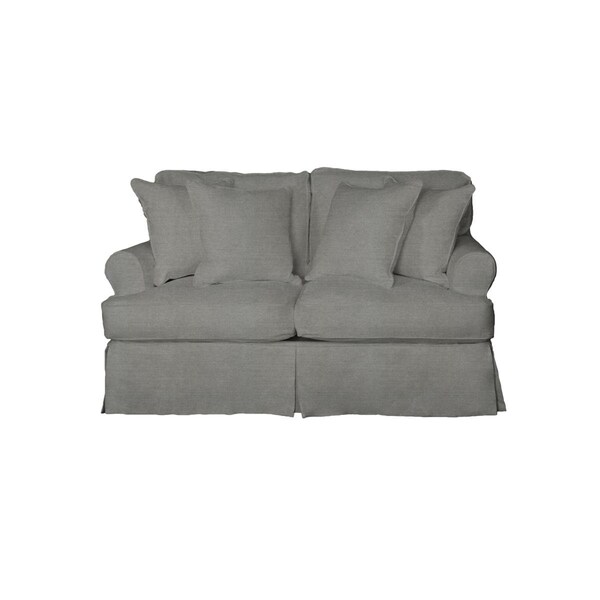 Sunset Trading Horizon Slipcovered Loveseat Peyton Slate - SU-117610-391094