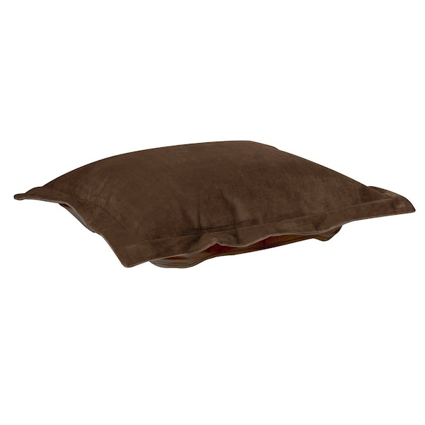 Howard Elliott Puff Ottoman Cover Velvet Bella Chocolate - Cover Only - C310-220