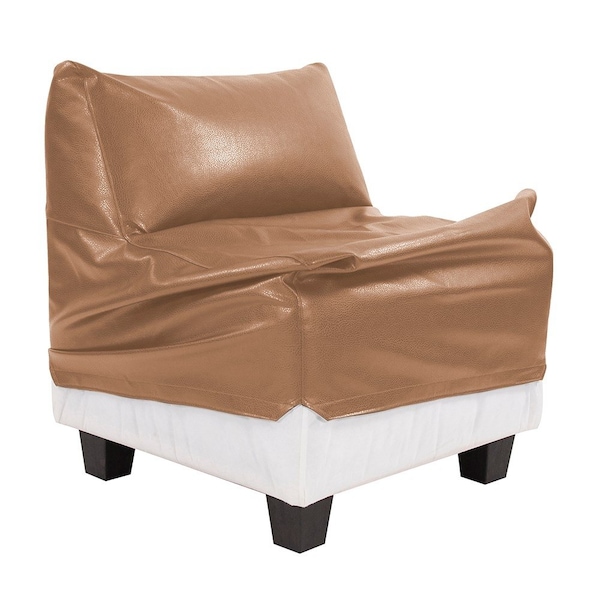 Howard Elliott Pod Chair Cover Faux Leather Avanti Bronze - Cover Only Chair Base Not Included - C823-191