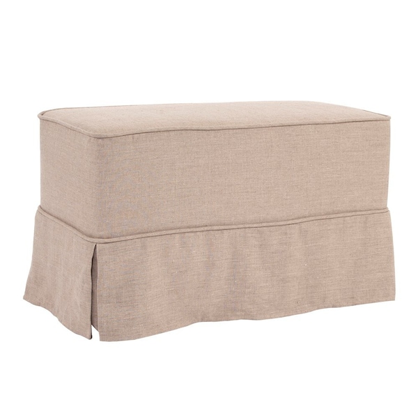 Howard Elliott Universal Bench Cover Linen slub Natural - skirted - Cover Only - C130-610S