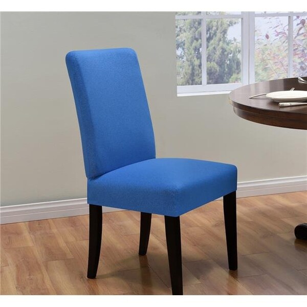 Madison Industries Madison ING-DRC-CB Kathy Ireland Ingenue Dining Room Chair Slipcover  Cobalt - ING-DRC-CB