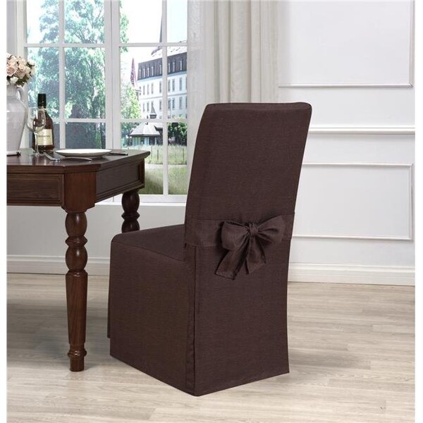 Madison Industries Madison GAR-DRC-BN Kathy Ireland Garden Retreat Dining Room Chair Slipcover  Brown - GAR-DRC-BN
