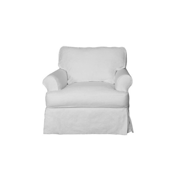 Sunset Trading Horizon Slipcovered Chair Peyton Pearl - SU-117620-391081