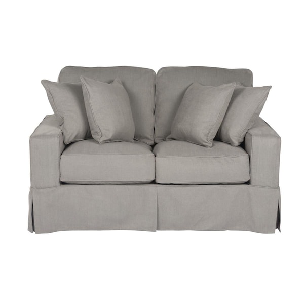 Sunset Trading Americana Slipcovered Loveseat Peyton Slate - SU-108510-391094