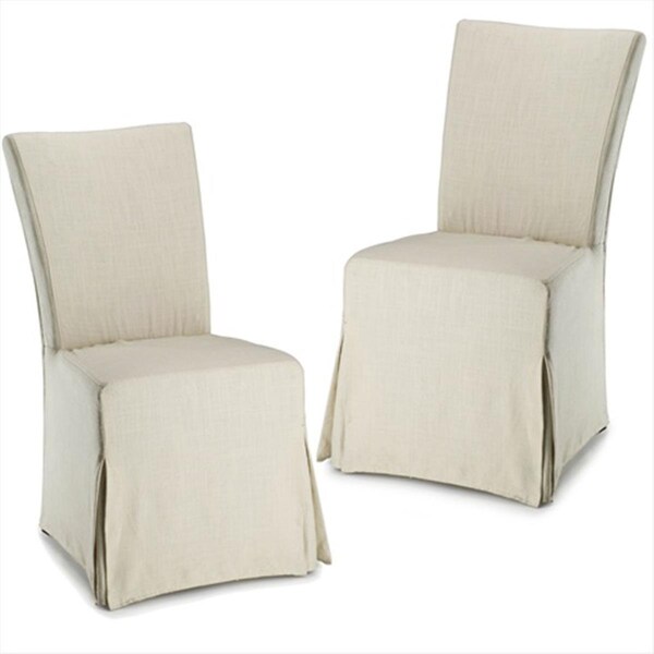 Safavieh Suzie Slipcover Side Chairs, Beige, 2PK - HUD4207A-SET2
