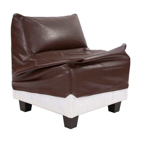 Howard Elliott Pod Chair Cover Faux Leather Avanti Pecan - Cover Only Chair Base Not Included - C823-192