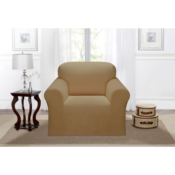 Bedding Beyond Kathy Ireland Day Break Chair Slipcover, Beige - BE2613854