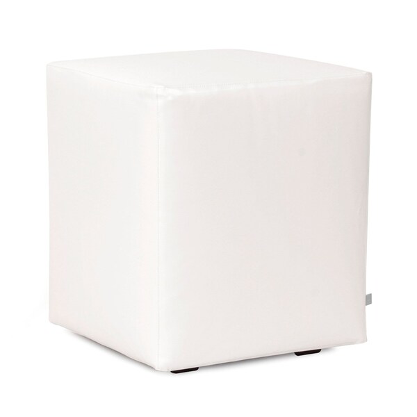 Howard Elliott Universal Cube Cover Faux Leather Avanti White - Cover Only Base Not Included - C128-190