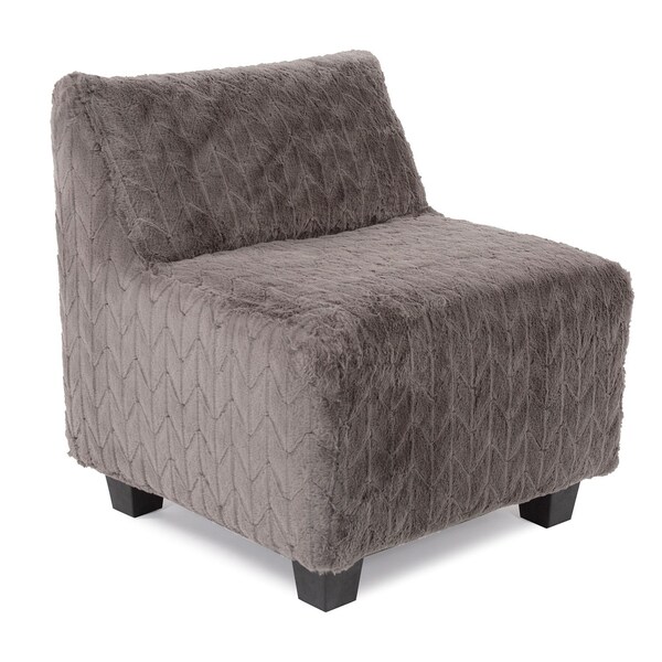 Howard Elliott Pod Chair Cover Faux Fur Angora stone - Cover Only Chair Base Not Included - C823-1093