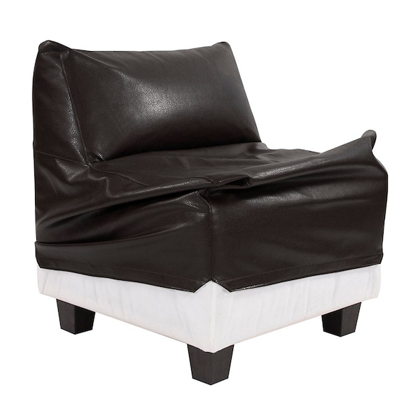 Howard Elliott Pod Chair Cover Faux Leather Avanti Black - Cover Only Chair Base Not Included - C823-194
