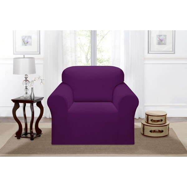 Bedding Beyond Kathy Ireland Day Break Chair Slipcover, Purple - BE2613878