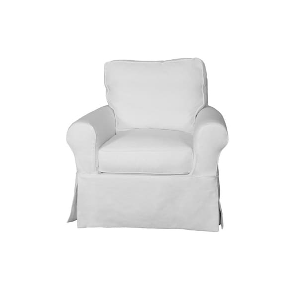 Sunset Trading Horizon Slipcovered Swivel Chair Peyton Pearl - SU-114993-391081