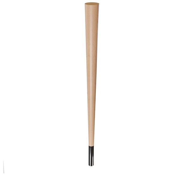 Designs Of Distinction 29" Round Tapered Leg and 4" Chrome Ferrule - Hardwood - 01240029MACR1