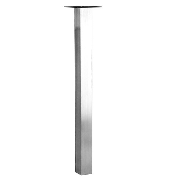 Richelieu 40-inch (1010 mm) Square Leg with Levelling Glide, Stainless Steel - 780140170