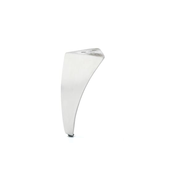 Richelieu Aluminum Furniture Leg, 4 in (102 mm), Brushed Aluminum - BP5600124
