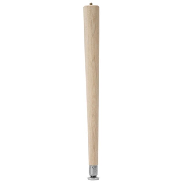 Waddell Mfg Co 2516 1.63 x 1.63 in. 16 in. Hardwood Round Taper Table Leg - 455675