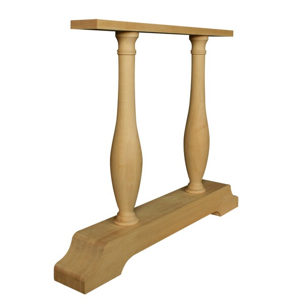 Osborne Wood Products 29 x 35 1/2 Traditional Trestle Table Base in Mahogany PK - 1134MH
