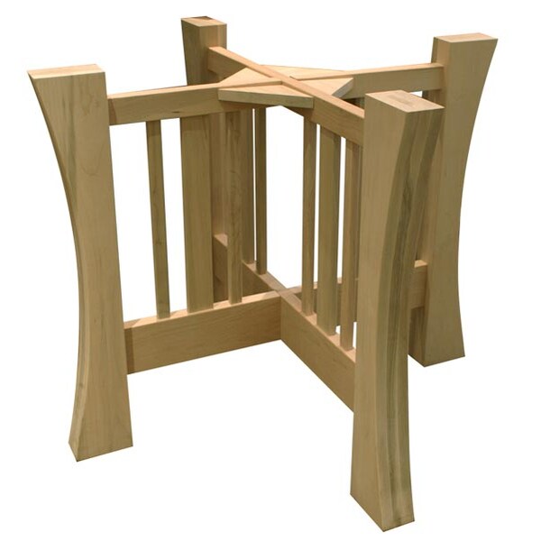 Osborne Wood Products 28 1/4 x 35 Shaker Table Base Kit in Red Oak - 1138O