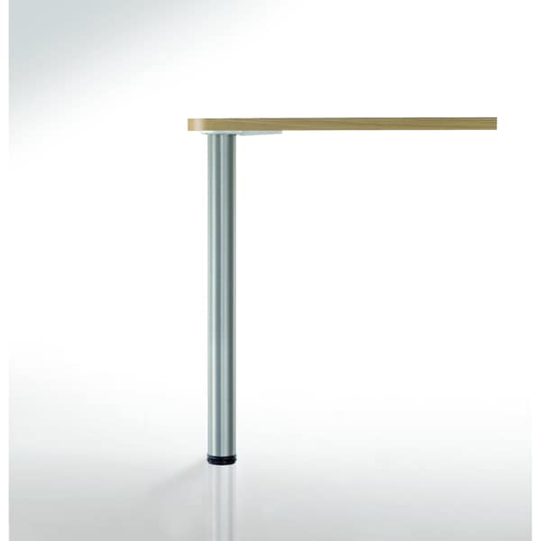 Richelieu Adjustable Bar Table Leg, 43 1/4 in (1100 mm), Brushed Nickel - 615110175