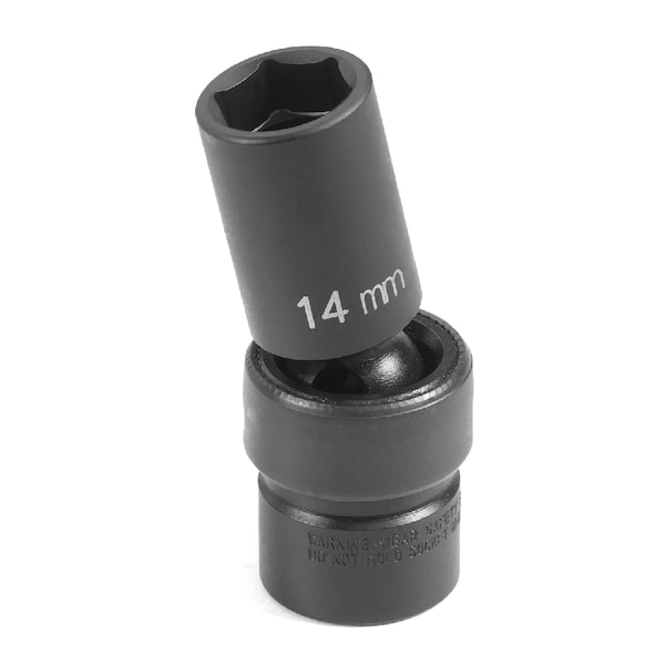 Llave de vaso semiprofunda universal de 3/8" DRIVE x 14mm Grey Pneumatic - GP1014UMSD